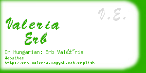 valeria erb business card